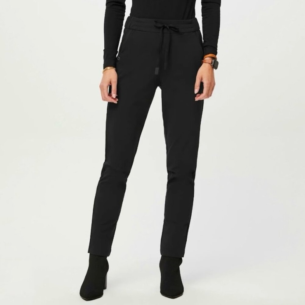 Figs Black Scrub, Sz MED. water Repellent Medical Work Pants.